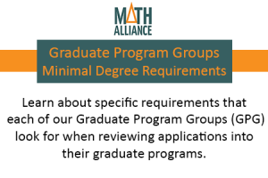 Graduate Program Groups: Minimal Requirements for Graduate School